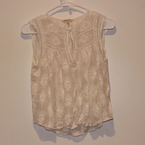 Rebecca Taylor White boho Crop top Women 2 - Picture 1 of 8